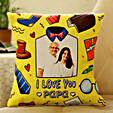 Buy Send I Love You Papa Personalised Cushion Online Ferns N Petals