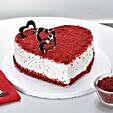 Cream Red Velvet Heart Cake 1kg