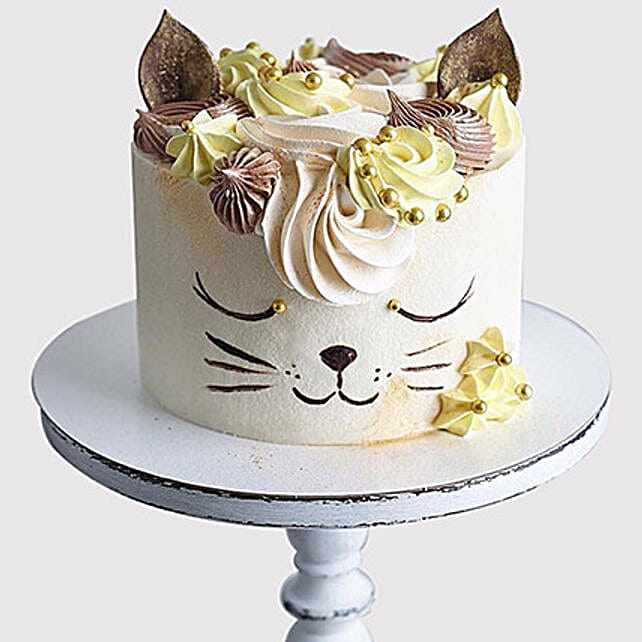 Cute Cat Fondant Cake saudi-arabia | Gift Cute Cat Fondant Cake- FNP