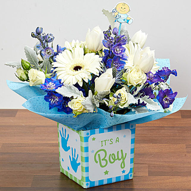 its a boy flowers