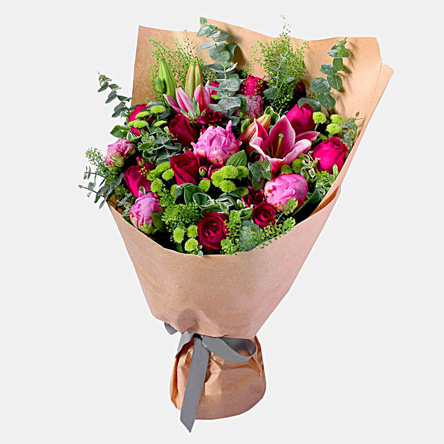 Gift Ambrosial Flower Bouquet - Ferns N Petals