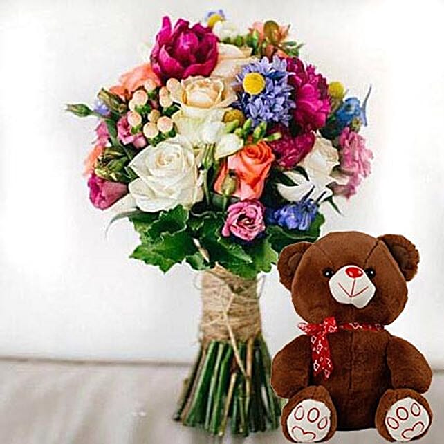 flower and teddy bear delivery