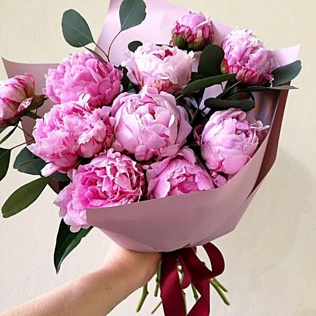 light pink peonies