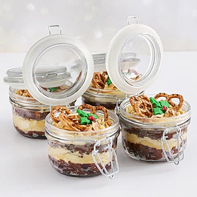 Fruit And Caramel Custard Cake Jars southafrica Gift Fruit And