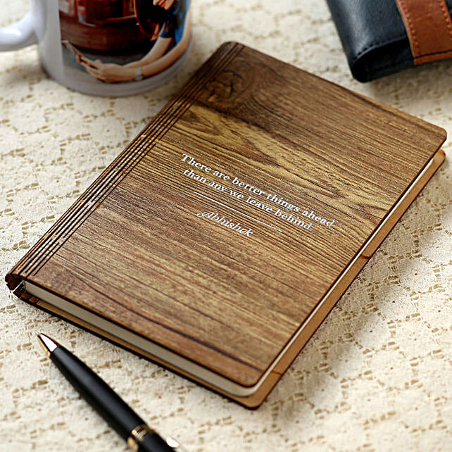 Personalised Name Wooden Notebook southafrica Gift Personalised Name