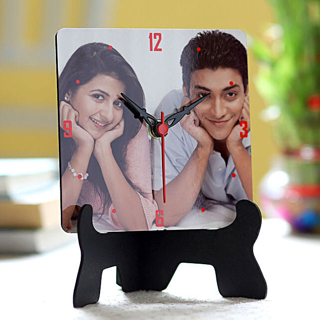 Personalised Picture Table Clock srilanka Gift Personalised Picture Table Clock FNP
