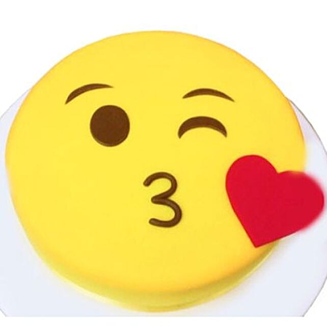 Kiss Emoji Cake srilanka Gift Kiss Emoji Cake FNP