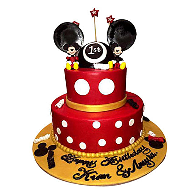 Minnie And Mickey Mouse Cake In Uae Gift Minnie And Mickey Mouse