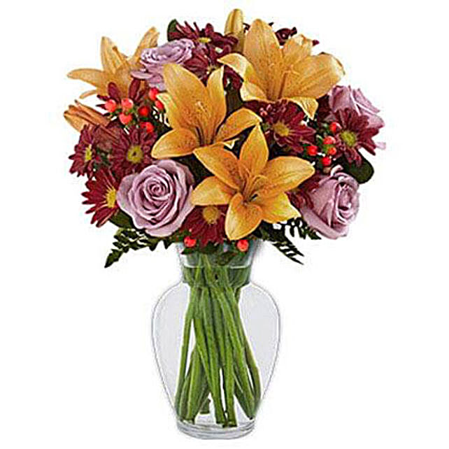 Autumn Splendor Bouquet uae | Gift Autumn Splendor Bouquet- FNP