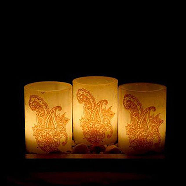 Contemporary Hollow Candle uae Gift Contemporary Hollow Candle FNP