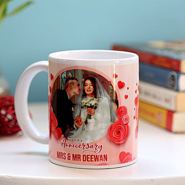 Personalised Anniversary Mug uae Gift Personalised Anniversary Mug FNP