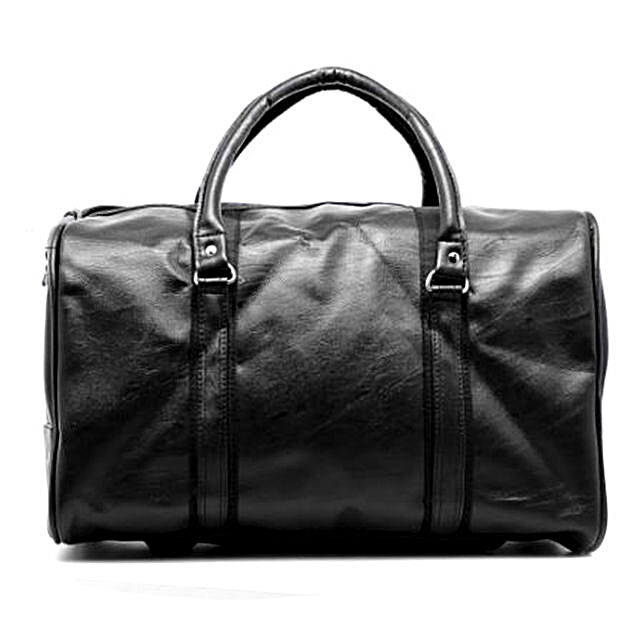 duffle bag faux leather