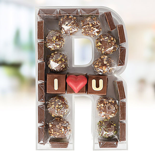 The Letter Collection Chocolates I Love You R Uae Gift The Letter Collection Chocolates I Love You R Ferns N Petals