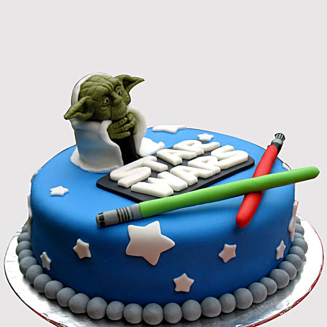 Gift Star Wars Yoda Marble Cake Ferns N Petals