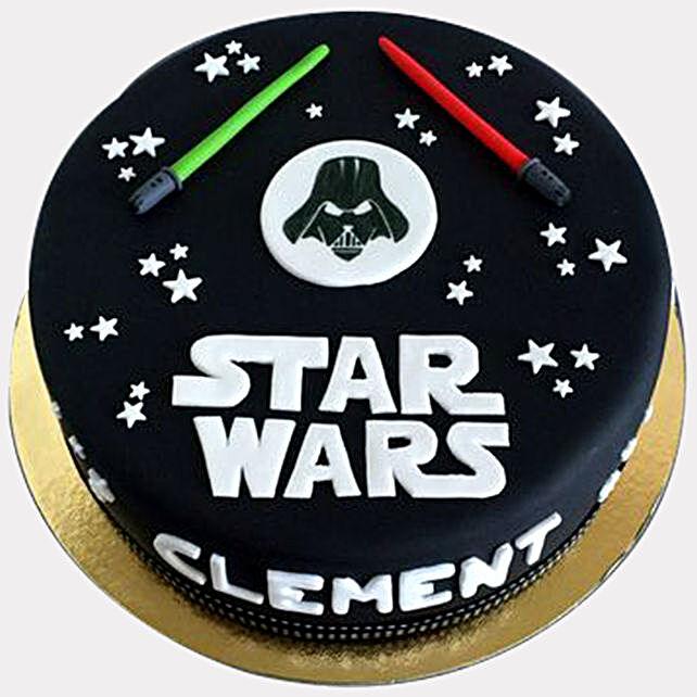Gift Star Wars Magical Wands Vanilla Cake Ferns N Petals