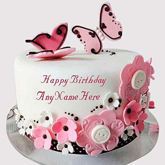Pink Butterfly Chocolate Cake uae | Gift Pink Butterfly Chocolate Cake- FNP
