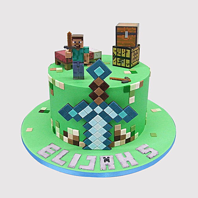 Minecraft Herobrine Red Velvet Cake In Uae Gift Minecraft Herobrine Red Velvet Cake Ferns N Petals