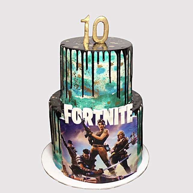 Fortnite Theme Chocolate Cake In Uae Gift Fortnite Theme Chocolate Cake Ferns N Petals