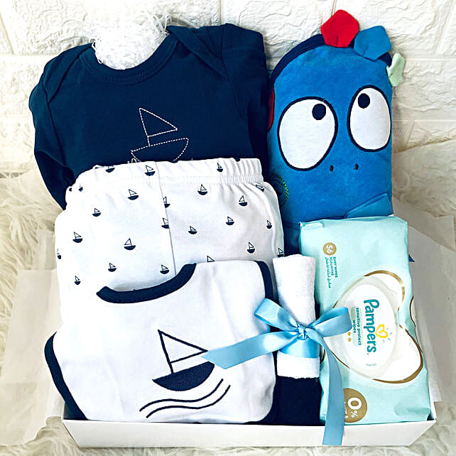 Baby Blue Love Gift Hamper uae Gift Baby Blue Love Gift Hamper FNP