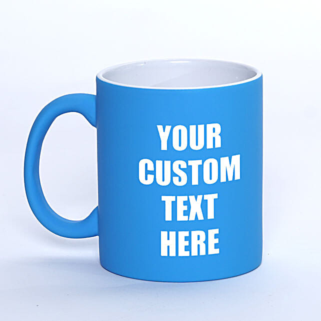 Personalized matte Blue Mug uae Gift Personalized matte Blue Mug FNP