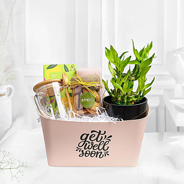 Get Well Soon Wishes Basket uae Gift Get Well Soon Wishes Basket FNP