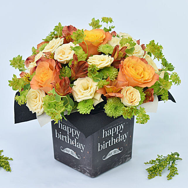 Birthday Flower for Him uae | Gift Birthday Flower for Him- FNP