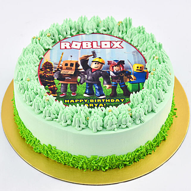 Birthday Celebration Roblox Chocolate Cake 4 Portion uae | Gift ...