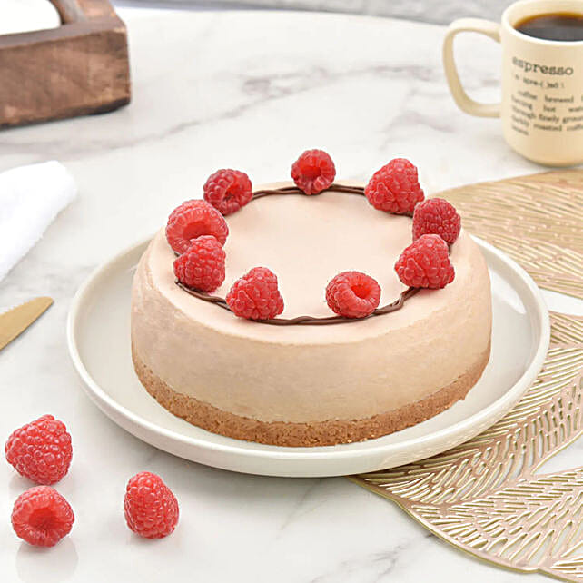 Raspberry Baked Cheese Cake 4 Portion uae Gift Raspberry Baked Cheese Cake 4 Portion FNP
