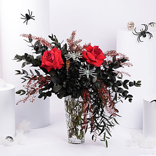 Spiders And Roses For Halloween uae Gift Spiders And Roses For
