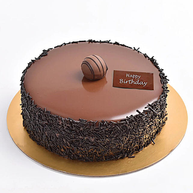 Delightful Birthday Chocolate Fudge Cake 4 Portion uae Gift