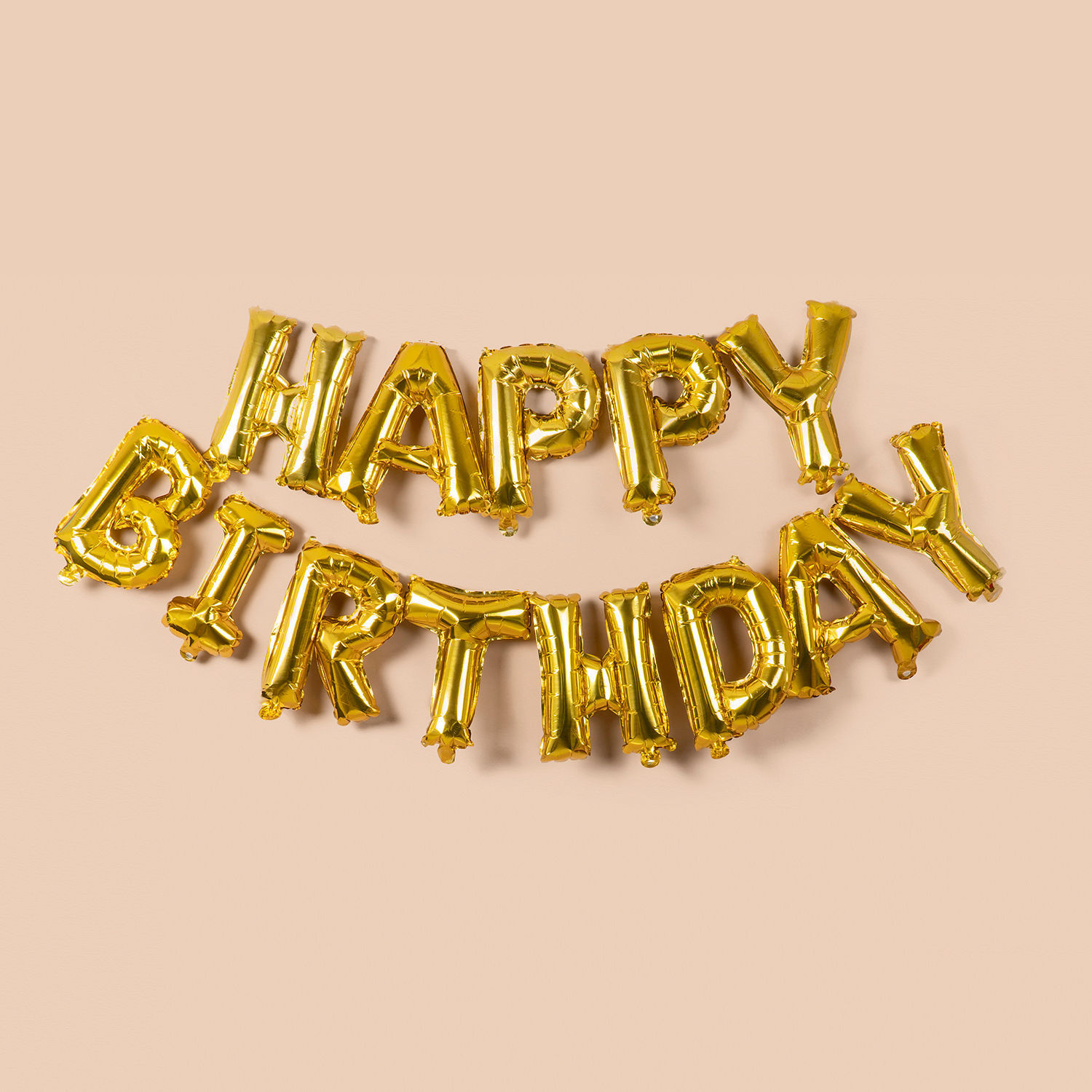 Happy Birthday Alphabet Golden Balloon Set uae | Gift Happy Birthday ...