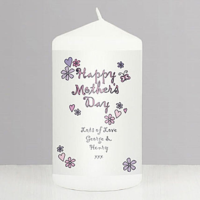personalised mothers day candles