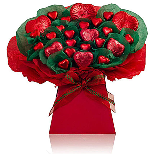 The Chocolate Hearts Bouquet uk Gift The Chocolate Hearts Bouquet FNP