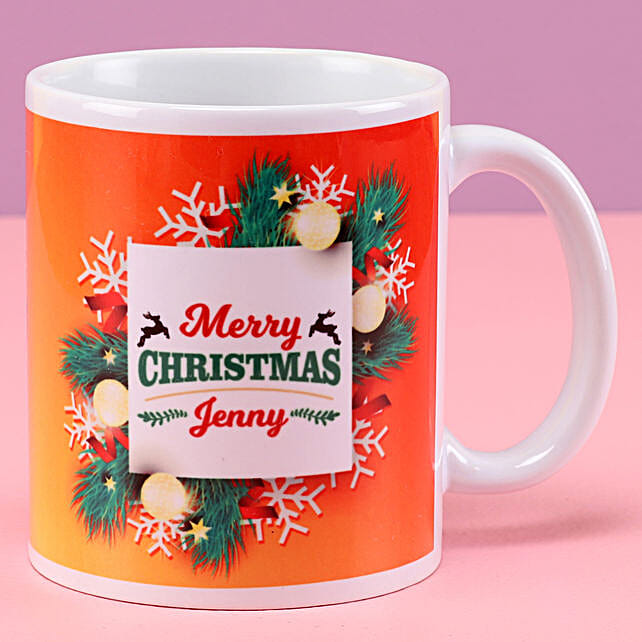 Personalised Christmas Name Mug In Uk Gift Merry Personalised Christmas Name Mug In Uk