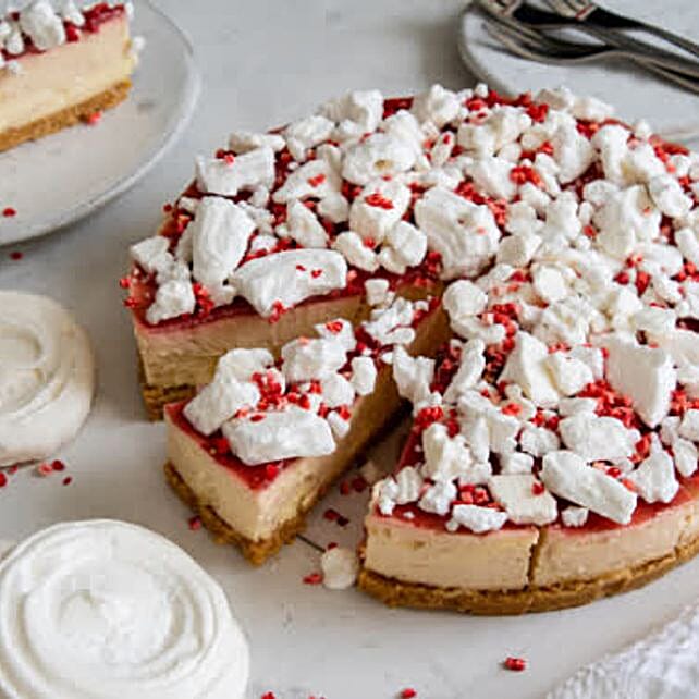 Christmas Strawberry Eton Mess Cheesecake uk Gift Christmas