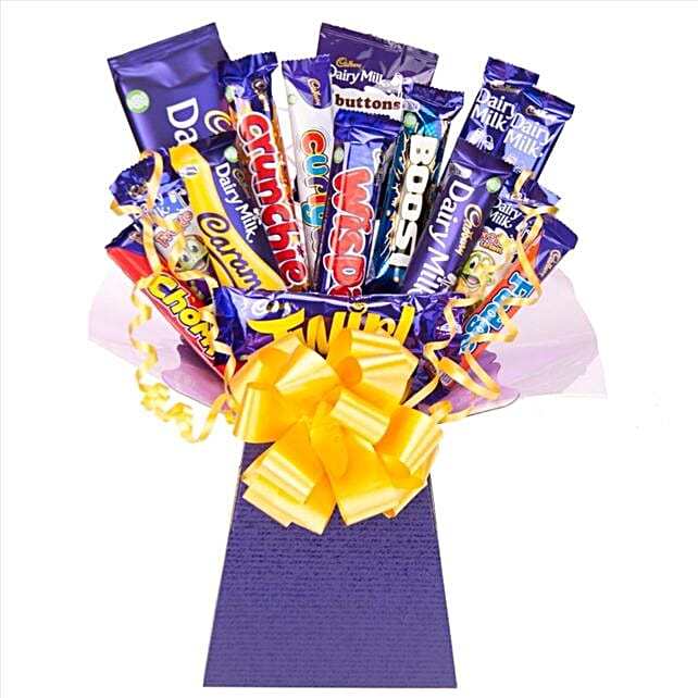 Valentines Cadbury Chocolate Bouquet uk Gift Valentines Cadbury