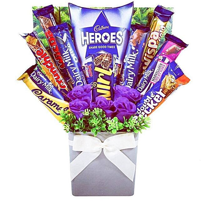 Cadbury Heroes Chocolate Bouquet uk Gift Cadbury Heroes Chocolate