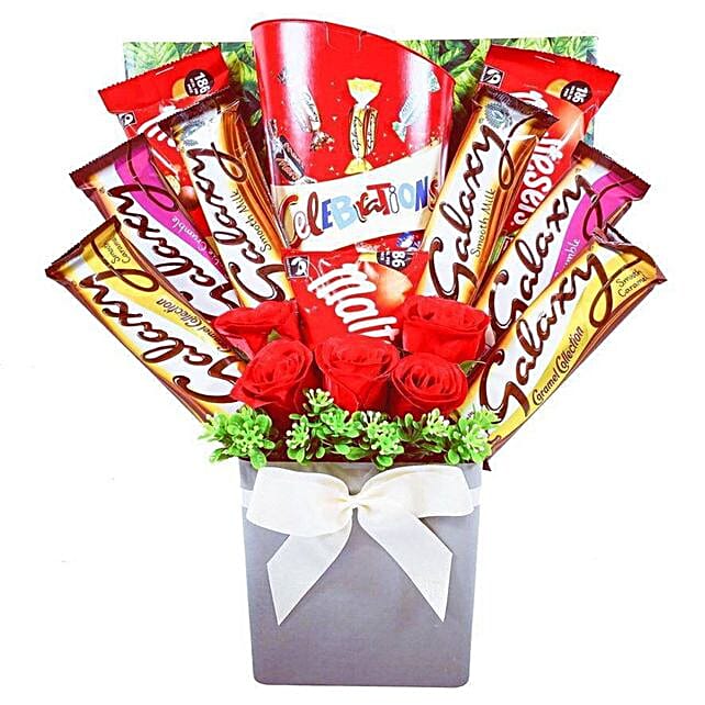 Celebrations Chocolate Bouquet uk Gift Celebrations Chocolate Bouquet