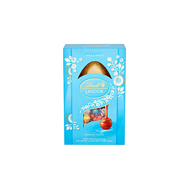Lindt Lindor Milk And White Chocolate Easter Egg uk Gift Lindt Lindor