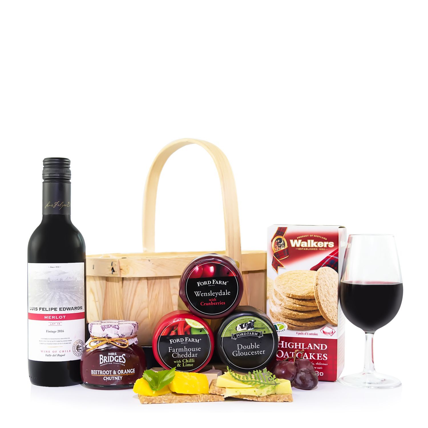 Cheese And Wine Basket Gift Set uk Gift Cheese And Wine Basket Gift