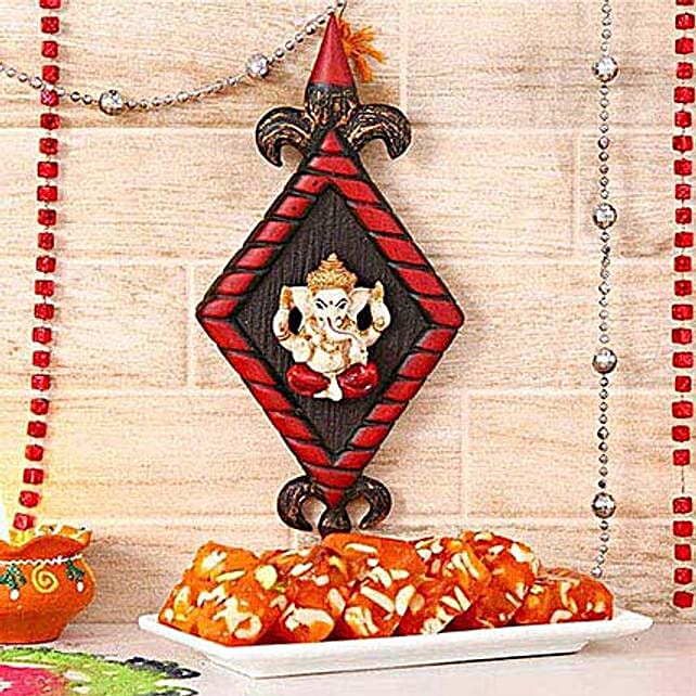Karachi Halwa N Ganesha Wall Hanging usa Gift Karachi Halwa N Ganesha