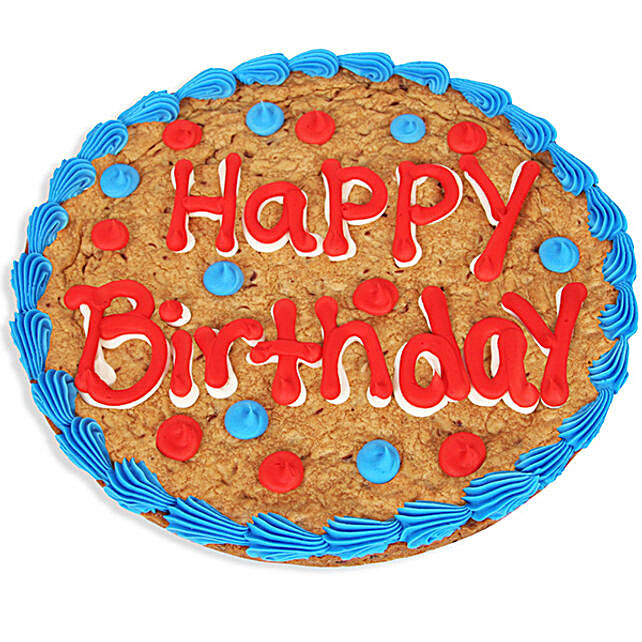 Gift Happy Birthday Cookie Cake Ferns N Petals