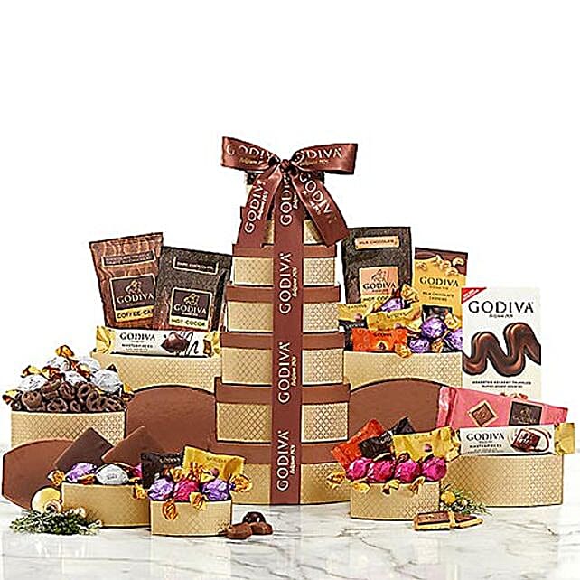 Godiva Chocolate Tower usa | Gift Godiva Chocolate Tower- FNP