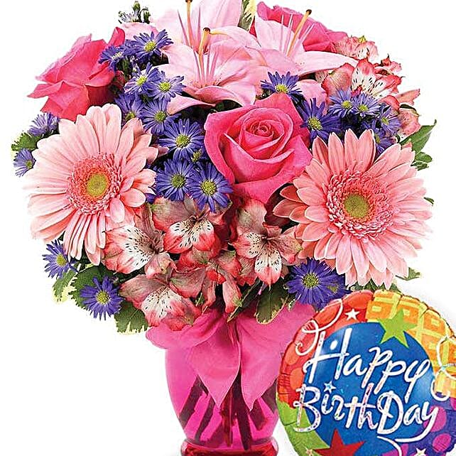 Gerbera Daisy Birthday Celebration usa Gift Gerbera Daisy Birthday