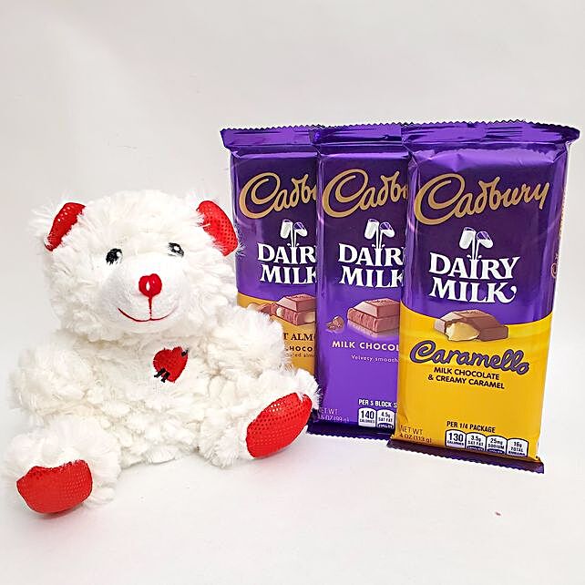 teddy with dairy milk