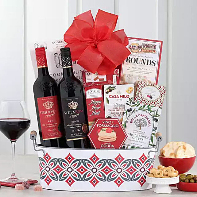 Stella Rosa Semi Sweet Wine Gift Basket usa Gift Stella Rosa Semi