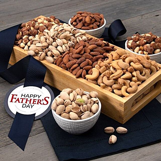 Fathers Day Roasted And Salted Dry Fruits usa Gift Fathers Day