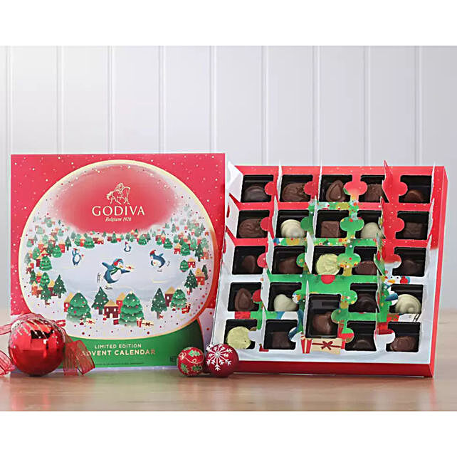 Godiva Advent Calendar Chocolates Box 24 Pcs usa Gift Godiva Advent