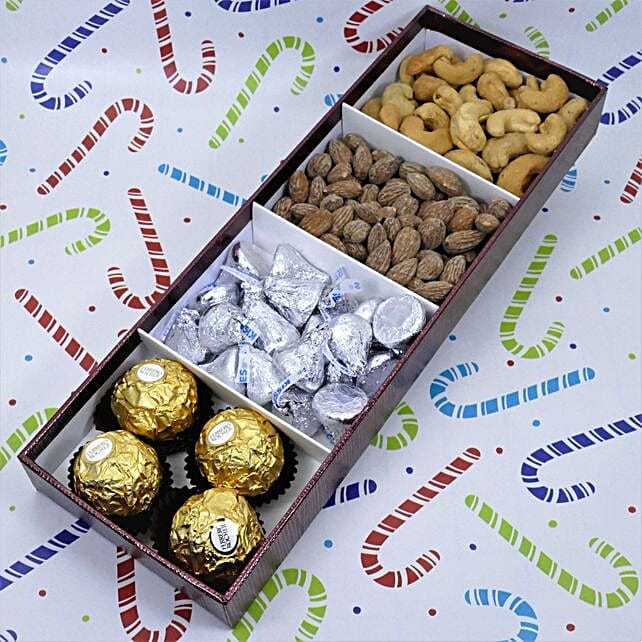 Assorted Dry Fruits And Chocolates Gift Box usa Gift Assorted Dry
