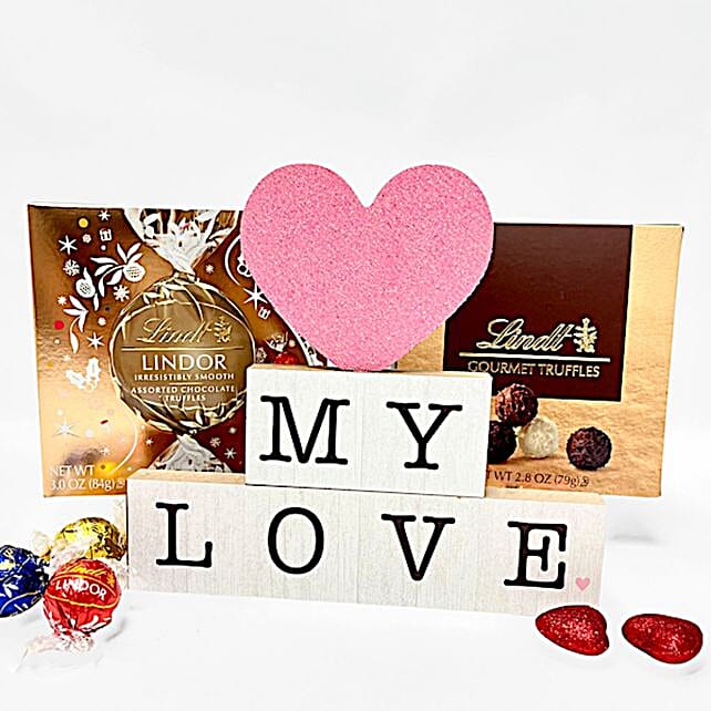 My Love Table Top And Lindt Chocolates usa | Gift My Love Table Top And ...